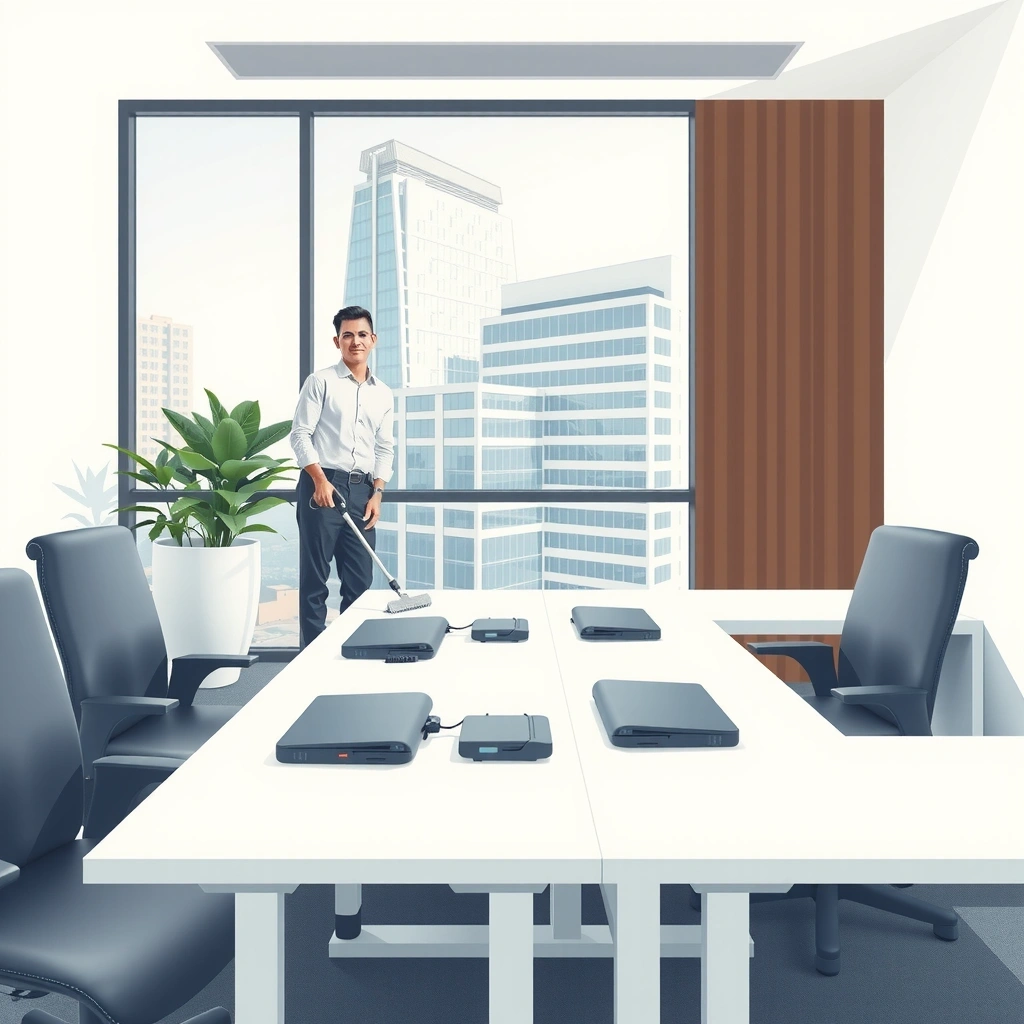 Commercial office cleaning