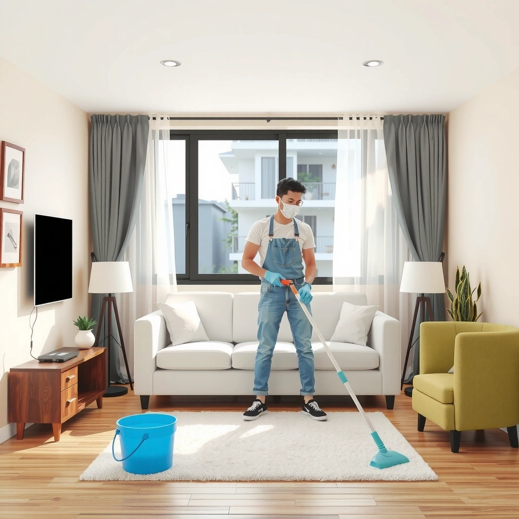 Residential house cleaning